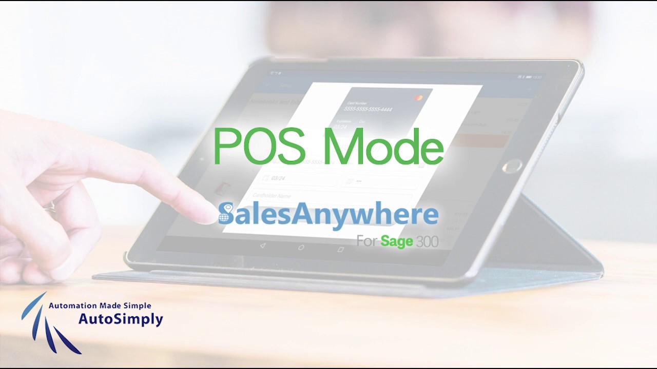 POS Mode of SalesAnywhere